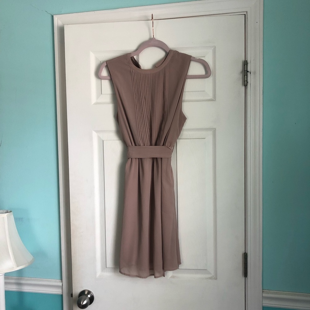 beige dress
